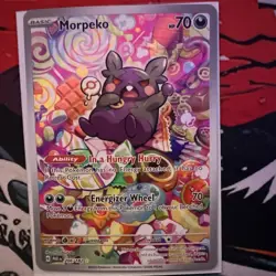 Pokemon TCG Morpeko 206/182 Illustration Rare Full Art Holo Paradox Rift NM - Image 1