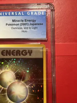 MIRACLE ENERGY 2001 POKEMON JAPANESE DARKNESS LIGHT RARE HOLO CGC 8.5 Q3213 - Image 4