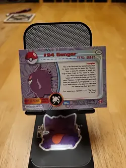 Topps Pokemon Gengar #94 2000 TV Animation Edition Non-Holo Blue Logo - Image 2