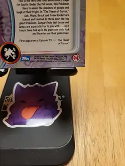 Topps Pokemon Gengar #94 2000 TV Animation Edition Non-Holo Blue Logo - Image 4