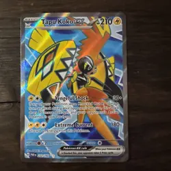Pokemon Tapu Koko ex 222/182 Paradox Rift Scarlet & Violet Ultra Rare Full Art - Image 1