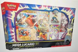 Pokemon Mega Lucario EX Premium Figure Collection Brand New Factory Sealed - Image 1