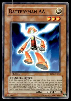 1996 Yu-Gi-Oh! 1st edition Batteryman AA #TLM-EN030 Uncirculated NMT. - Image 1