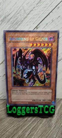 Yu-Gi-Oh! Archfiend of Gilfer / RP02-EN094 UNLIMITED NM REPRINT - Image 1