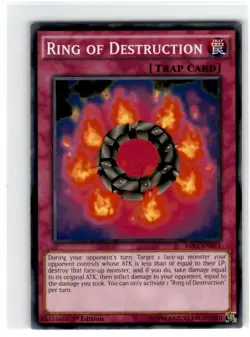 Yu-Gi-Oh! Ring of Destruction Common MIL1-EN023 Moderately Played 1st Edition - Image 1
