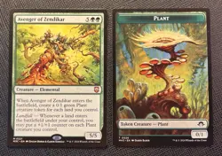 AVENGER OF ZENDIKAR + 1 PLANT TOKEN - MTG - NON FOIL - M3C - 2024 - MYTHIC - NM - Image 1