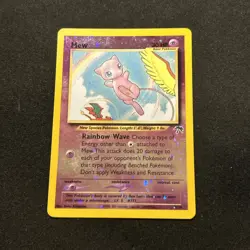 Mew 01/18 1/18 Pokemon Southern Islands Reverse Holo Card - MP-LP - Image 1