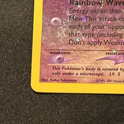 Mew 01/18 1/18 Pokemon Southern Islands Reverse Holo Card - MP-LP - Image 5