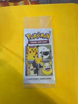 Pokemon Pikachu NEW Unopened Foil Pack of 3 Cards from Cereal NEW - Image 1