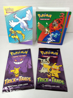 Pokemon TCG Binder Mini Album Holds 60 Cards 2017 & 2018 Lot Of 2 w/Card Pkgs. - Image 1