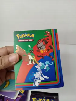 Pokemon TCG Binder Mini Album Holds 60 Cards 2017 & 2018 Lot Of 2 w/Card Pkgs. - Image 5