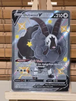 Pokemon TCG Dubwool v Shining Fates Holo Card SV120/SV122 MINT/NM - Image 1