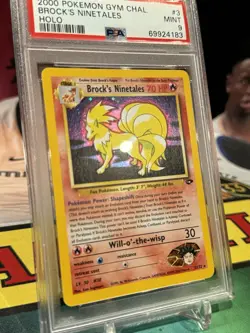 Brock's Ninetales Holo Graded PSA 9 MINT Gym Challenge 3/132 2000 Pokemon Card - Image 2