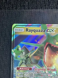 Pokemon TCG Rayquaza GX Holo Ultra Rare Card Celestial Storm 109/168 - Image 5