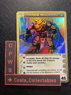 PRINCE MUDEENU - MAX P & S - 60/45/75/40/45 - SUPER - CHAOTIC CARD - 1ST ED - NM - Image 1