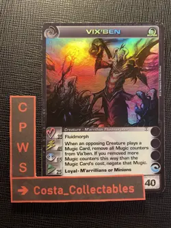 VIX'BEN - MAX ENERGY - 35/45/65/25/40 - SUPER RARE - CHAOTIC CARD - 1ST ED - NM - Image 1