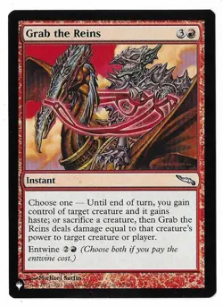 MTG Grab the Reins The List Mystery Booster 2 (MB2) Uncommon Magic #95 Unplayed - Image 1