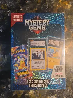 Pokemon TCG: Limited Edition Mystery Gems (1 Graded Card/1 Pack) Factory Sealed* - Image 2