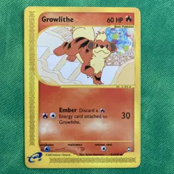Growlithe 51/147 Aquapolis 2002 Pokemon TCG | Vintage Regular Card - Image 1