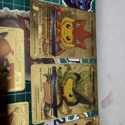 Lot Of 10 Pokemon Pikachu Fan Art Gold Foil Cards - Image 2
