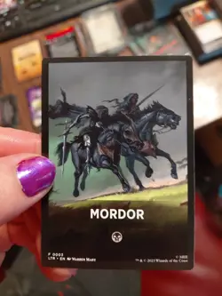 MTG TCG LORD OF THE RINGS MORDOR CARD - Image 1
