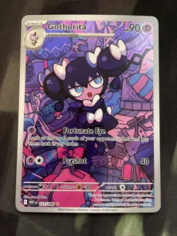 Gothorita Illustration Rare 125/086 Sv White Flare Holo Pokemon Card NM - Image 1