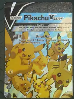 Pikachu V-Union Special Celebrations Ultra Rare Promo 4 Pokemon Cards MP - Image 2