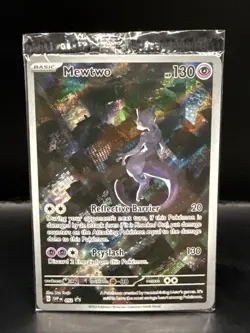 Pokemon 151 Mewtwo 052 Scarlet & Violet UPC Black Star Promo Card Holo Sealed - Image 1
