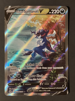 Hisuian Samurott V GG51/GG70 Crown Zenith: Galarian Gallery Holo Pokemon Card - Image 1
