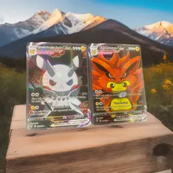 Pokemon x Naruto Kurama & Rikudo Sennin Hagoromo Pikachu Custom Cards Lot Of 2 - Image 1