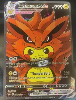 Pokemon x Naruto Kurama & Rikudo Sennin Hagoromo Pikachu Custom Cards Lot Of 2 - Image 4