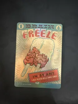 MTG BRAIN FREEZE FOIL Secret Lair Encyclopedia Single Card Magic 0002 - Image 1