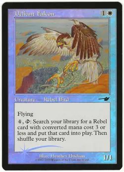 MTG Defiant Falcon FOIL Nemesis Common LP - Image 1
