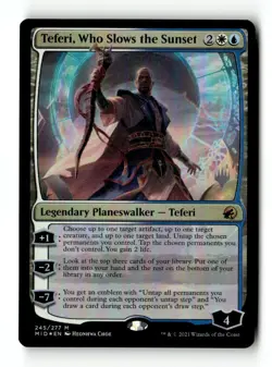 MTG | Teferi, Who Slows the Sunset | Promo | Foil | Moderately Played | English - Image 1