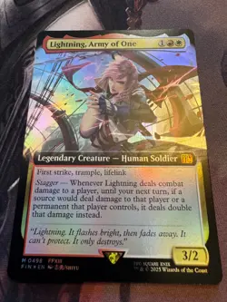 Lightning, Army of One (Extended Art) Final Fantasy Foil - Image 1