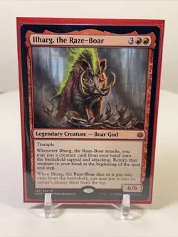 Magic Gathering-MTG-Ilharg, the Raze-Boar-War Of The Spark-PACK FRESH-NON FOIL - Image 1