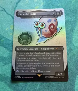 Gary, the Snail - Toxrill, the Corrosive - Rainbow Foil - Secret Lair SLD MTG - Image 1