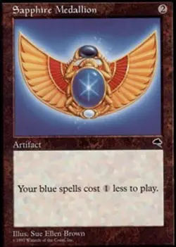 [1x] Sapphire Medallion - Slight Play, English - Tempest MTG Magic - Image 1