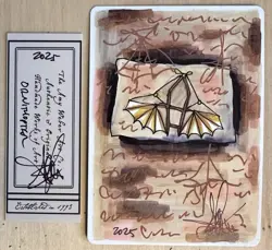 MTG ARTIST PROOF Antiquities Ornithopter AP Sketch Art Amy WEBER Magic - Image 1