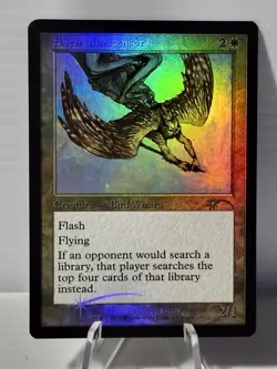 Magic the Gathering Retro Frame Aven Mindcensor Foil Promo FNM Friday Night - LP - Image 1