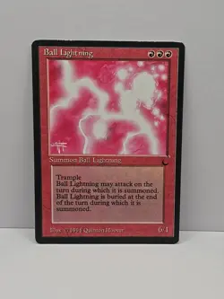 MTG Magic The Gathering Ball Lightning The Dark (DRK) LP - Image 1