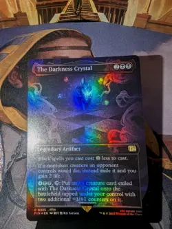 MTG Final Fantasy The Darkness Crystal (Borderless) Foil NM Never Played - Image 1