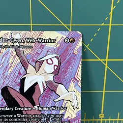 MTG Spider-Gwen Web-Warrior 0024 Regular Mythic Rare Spider-Man Borderless Magic - Image 4