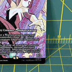 MTG Spider-Gwen Web-Warrior 0024 Regular Mythic Rare Spider-Man Borderless Magic - Image 5