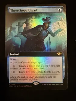 Three Steps Ahead Extended Art | Foil | Outlaws of Thunder Junction | Near Mint - Image 1