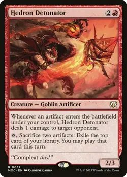 Hedron Detonator - MOC - Rare - MTG Magic Pack fresh - Image 1