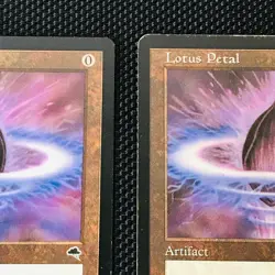 Lotus Petal MTG x2 Magic The Gathering 1997 Vtg Tempest TCG CCG 🔥 - Image 4
