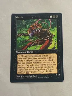 MTG Necrite Wyvern Back Error Fallen Empires Magic the Gathering - Image 1