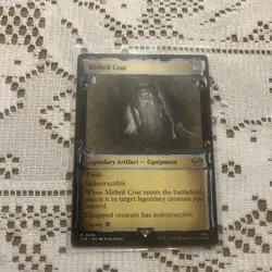 Mithril Coat - Extended Art LOTR Tales of Middle-Earth Magic mtg Moderate Play - Image 1