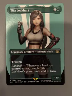 Magic The Gathering Final Fantasy Tifa Lockhart 0391 BORDERLESS RARE Non Foil NM - Image 1